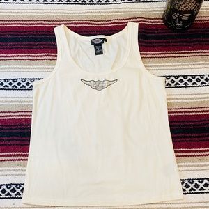 Harley Davidson cream Tank Top 2W